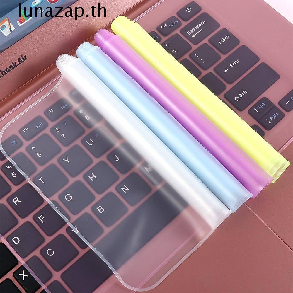 Lunazap แล็ปท็อปโน้ตบุ๊ค 15-17 นิ้ว 12-14 นิ้วคอมพิวเตอร์กันฝุ่นซิลิโคนนุ่มคีย์บอร์ด Skin
