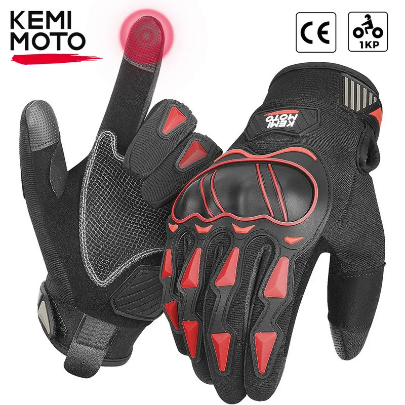 Summer Motorcycle Gloves CE 1KP Riding Gloves Hard Knuckle Touchscreen Motorbike Tactical Gloves For