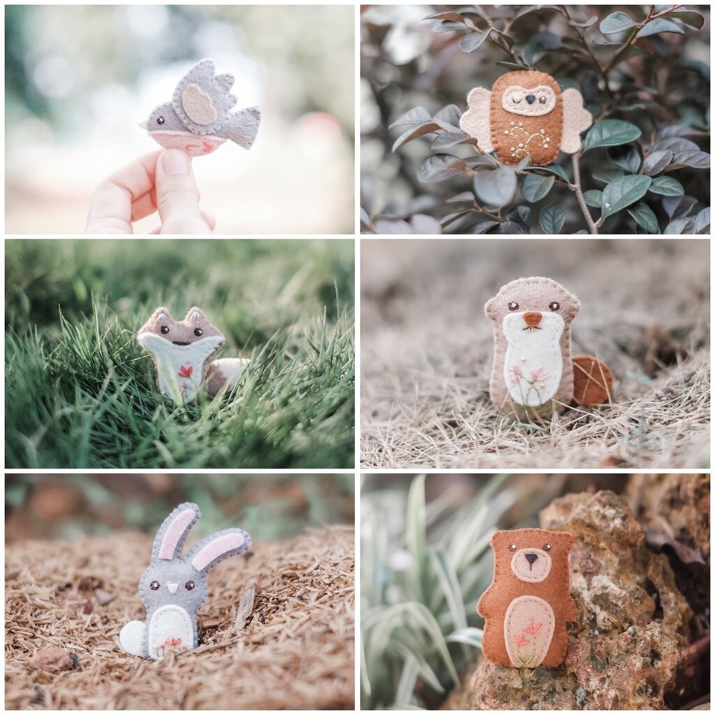 Omocha | Handmade magnet แม่เหล็กติดตู้เย็น งานฝีมือผ้าสักหลาด ราคา ถูกที่สุด ดีลบีเคเค แกลเลอรีภาพที่ 5