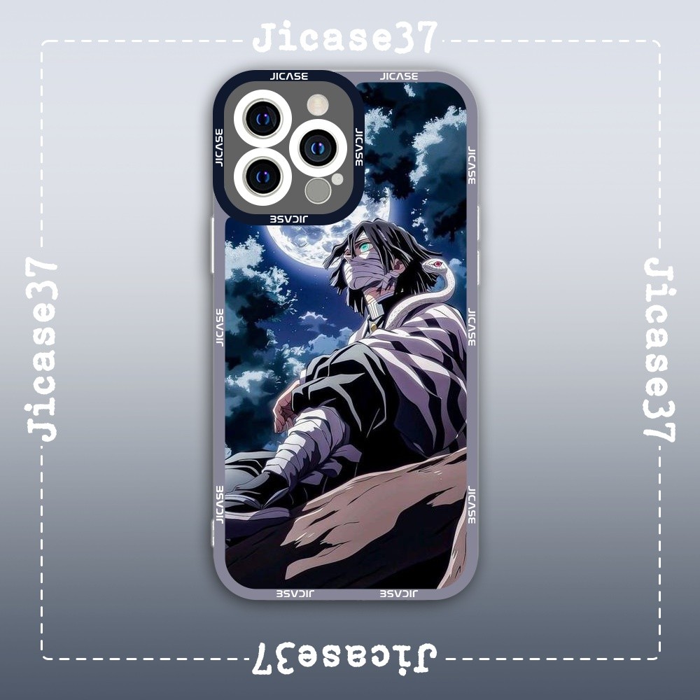 เคส iPhone Square Edge Samsung Xiaomi Oppo Anime Kimetsu no yaiba Demon Slayer Sword Character Iguro