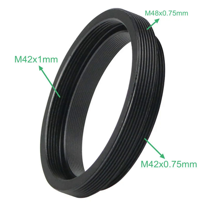 M42 to T2 M48 Camera Lens Adapter Mount Ring Mirror Lens Telescop Adaptors M42*1mm to M42x0.75mm M48
