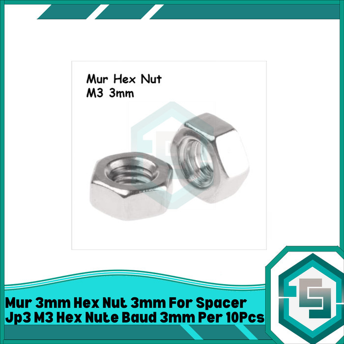 3 มม.HEX NUT 3 มม.สําหรับ SPACER JP3 M3 HEX NUT 3 มม.ต่อ 10 ชิ้น