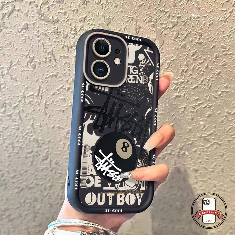 เทรนด์แฟชั่นยี่ห้อ Stussy ภาษาอังกฤษนุ่ม เคส Samsung A15 A03 A34 A54 A05s A05 A14 A06 A24 A13 A04 A21s A02s A53 A12