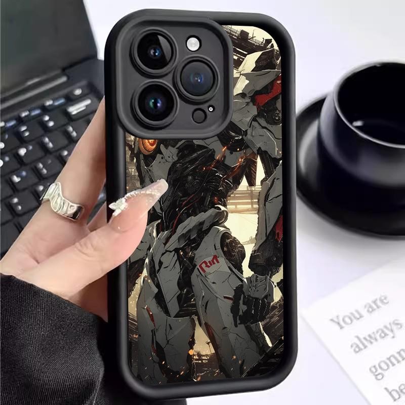 เหมาะสำหรับ Realme 5 5i 5s 6i 11 7i 8i 9i 11 5G 11 NFC 12 Lite กรณีโทรศัพท์แฟชั่นเคส Cool MechWarrio