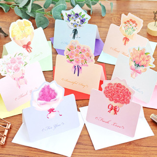 การ์ดดอกไม้วันวาเลนไทน์สําหรับคนรักอวยพรการ์ดอวยพรโรงเรียนซอ…