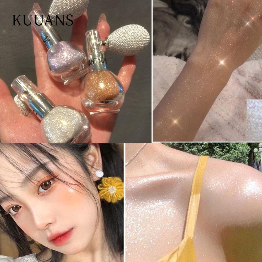 KUUANS High Gloss Glitter Spray Fine Shimmer Air Bag Shiny Powder Brightening Fragrance-Infused Loos