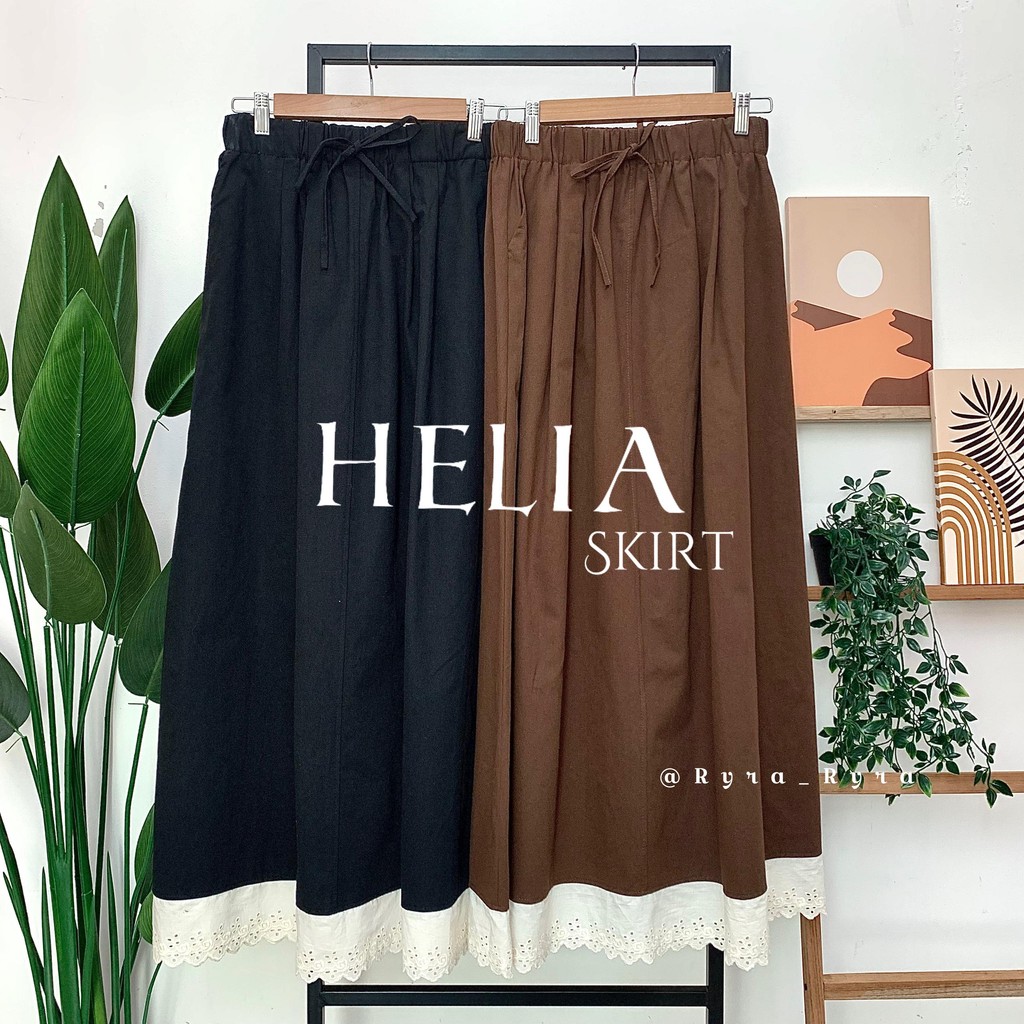 HELIA SKIRT ผ้าฝ้ายลูกไม้