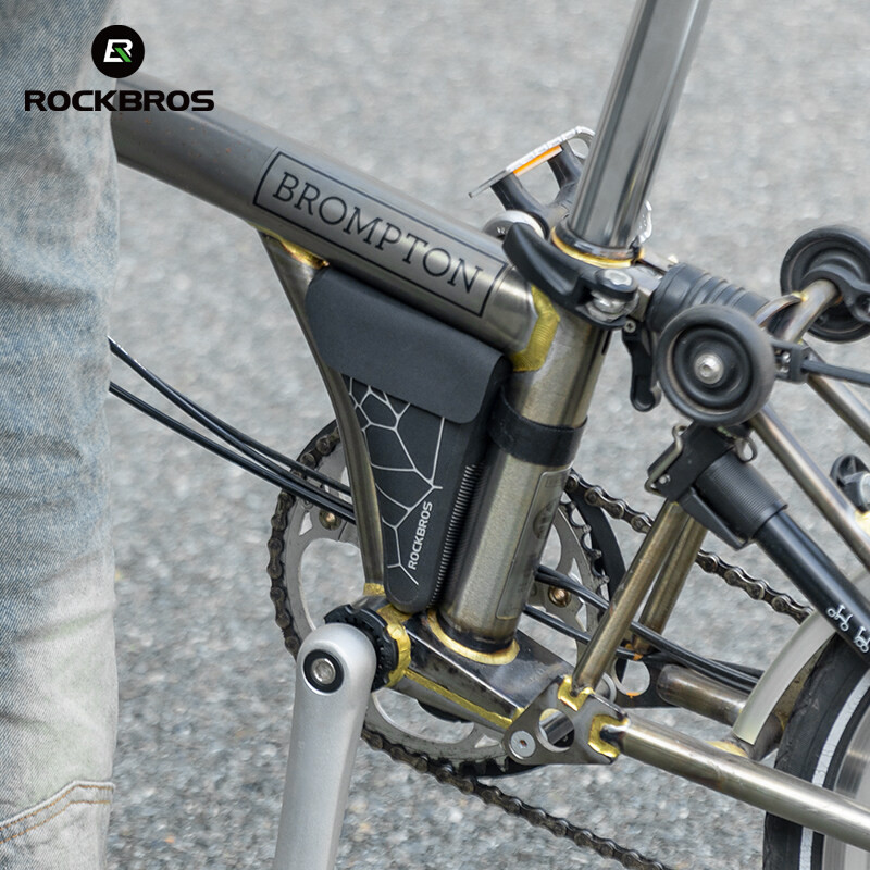 Rockbros จักรยานสามเหลี่ยมกระเป๋ากันน้ํา 0.32L น้ําหนักเบา Stable Quick Detachment กระเป๋าสามเหลี่ยมสําหรับจักรยานพับอุปกรณ์ขี่จักรยาน