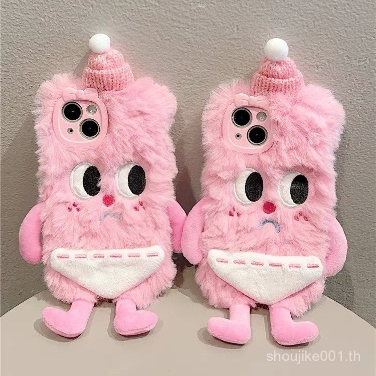 ตุ๊กตามอนสเตอร์ตัวน้อย Apple 15เคสมือถือ iphone15pro/15Promax/13ใหม่12/11/X ตลก exxm