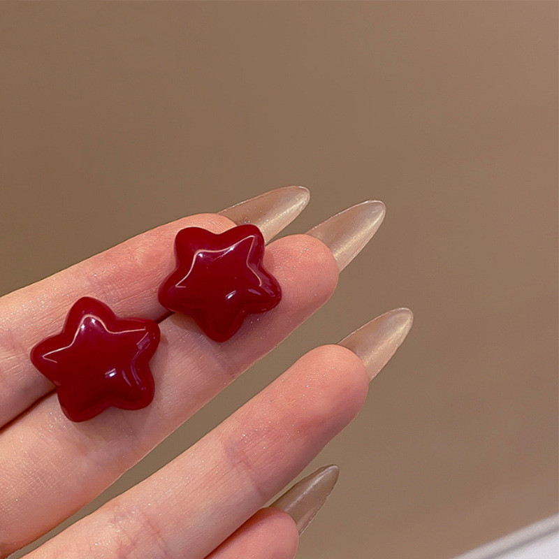 2025 ไวน์แดงต่างหูอารมณ์ต่างหูระดับไฮเอนด์หวาน - รูปที่ 4