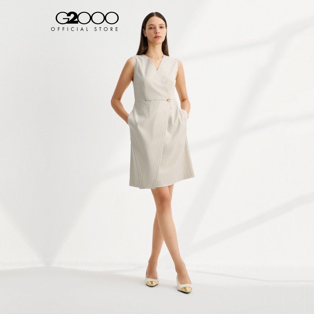 G2000 เดรสสำหรับผู้หญิง ทรง Fitted Shape รุ่น 4123218521 BEIGE