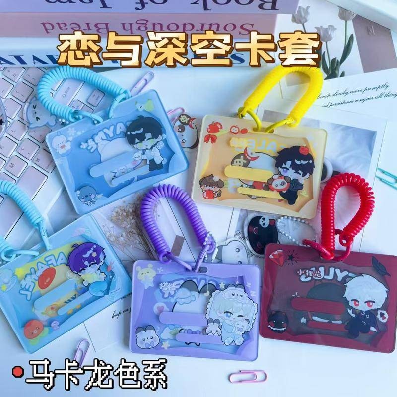2025 Love และ Deepspace ID Card Holder อะคริลิค Xavier Zayne Rafayel ralayo Sylus Qin Che Li Shen Qi Yu Student Card Cover Set Access Card Bank ID Holder ของขวัญวันวาเลนไทน์