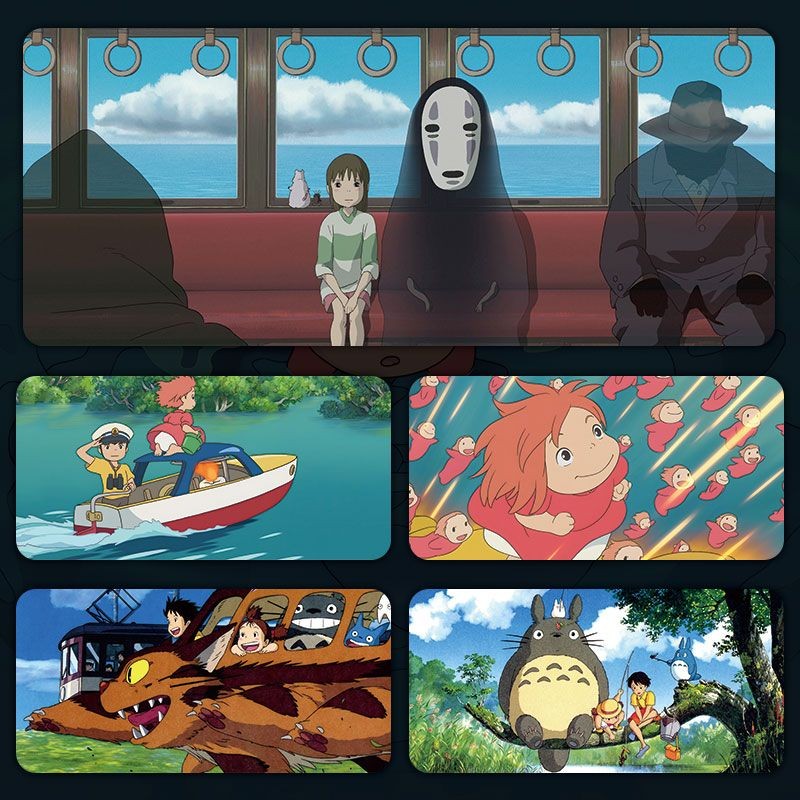 [คลังสินค้าพร้อม] Hayao Miyazaki My Neighbor Totoro สินค้าอนิเมะคอมพิวเตอร์แผ่นรองโต๊ะโน๊ตบุ๊คน่ารักสํานักงานสไตล์อินขนาดใหญ่สุดสไตล์ญี่ปุ่นแผ่นรองเม้าส์นักเรียนสํานักงานสินค้า