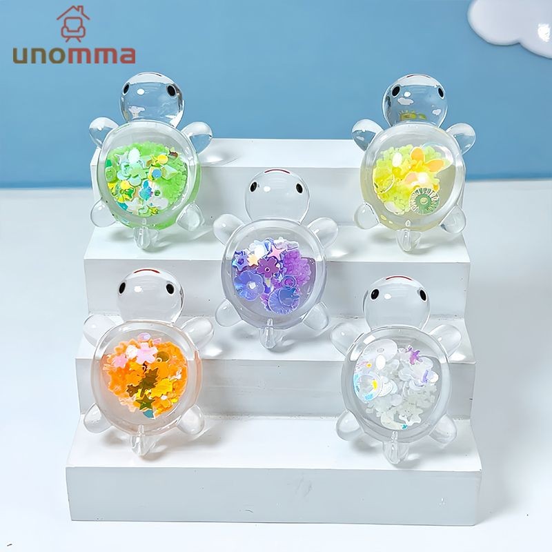 🎈เต่าเรืองแสงสวนปลา Miniatures เครื่องประดับ Mini Luminous Glitter เต่าตกแต่งบ้านภูมิทัศน์หัตถกรรม unomma