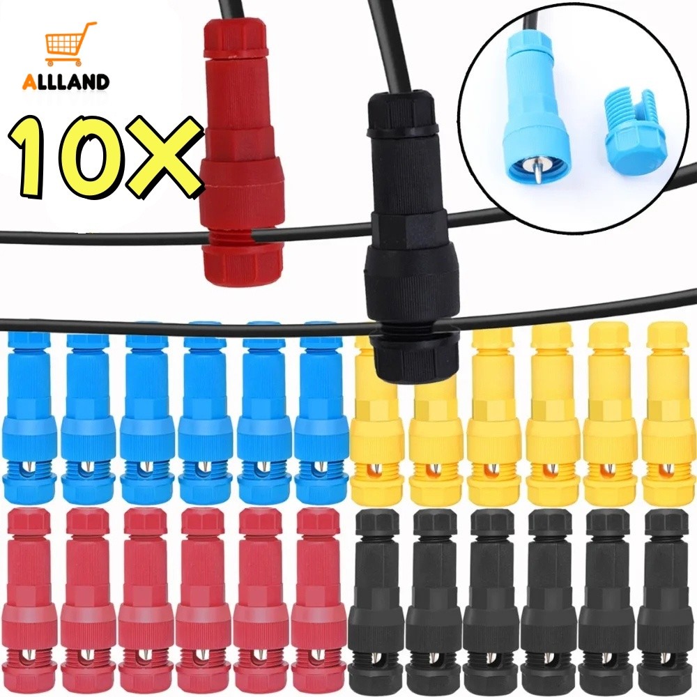 10pcs แรงดันไฟฟ้าต่ํา Fastlock เจาะเชื่อมต่อกันน้ํา Crimp สายไฟ Terminal Cable Connector อุปกรณ์ไฟฟ้าในครัวเรือน