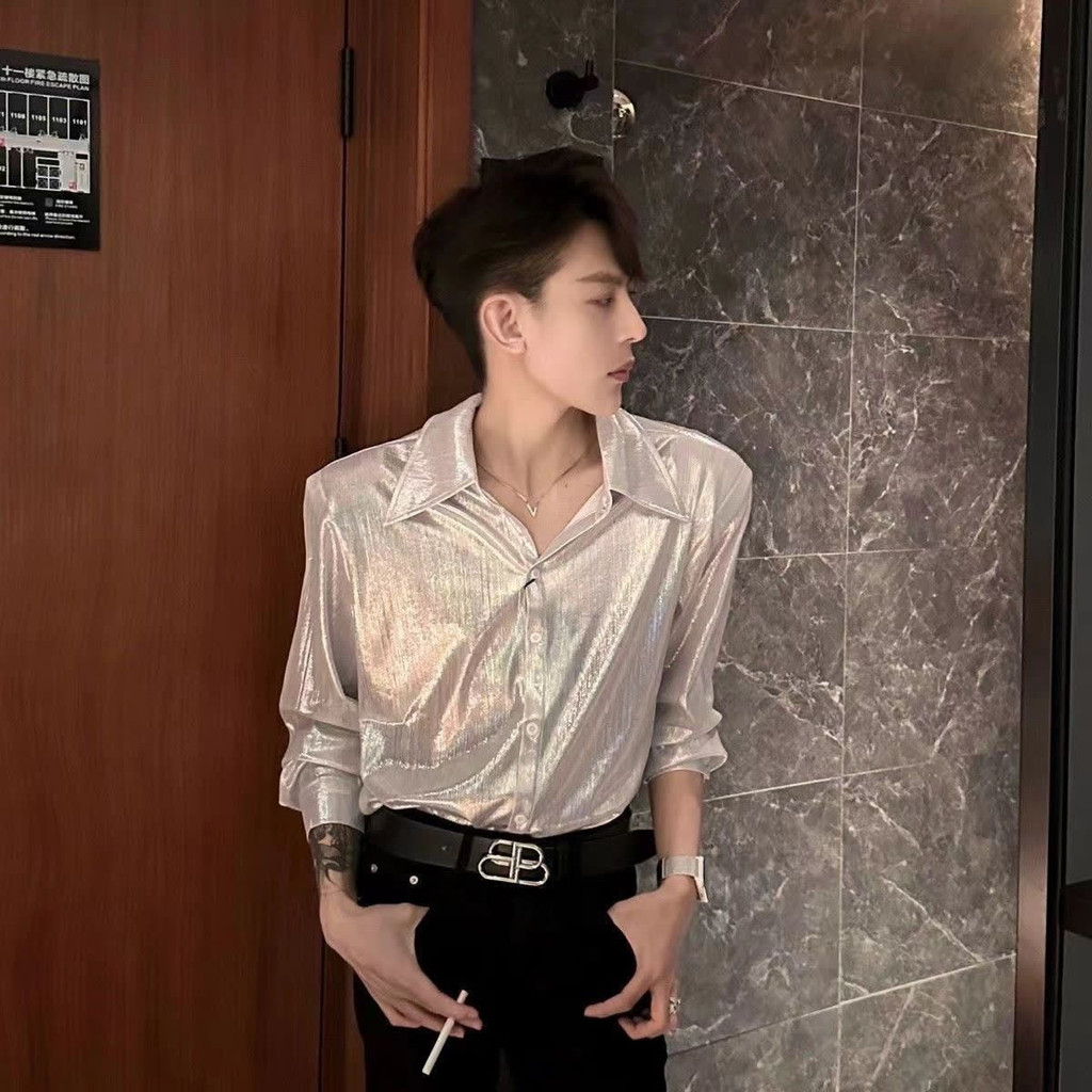 Maisida เวลาว่าง เสื้อแขนยาว แฟชั่น เวอร์ชั่นเกาหลี ขนาดใหญ่ สีทึบ ผู้ชาย ราคา ถูกที่สุด ดีลบีเคเค แกลเลอรีภาพที่ 8