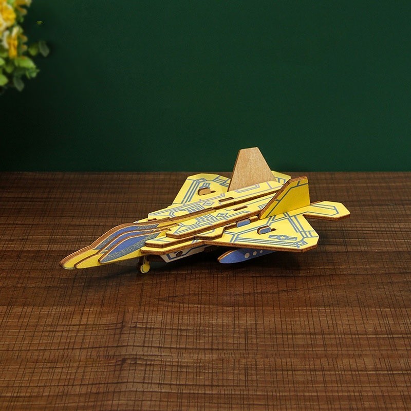 ของเล่นปริศนา 3 มิติ F-22 Raptor Laser Airplane รุ่น TB-A021