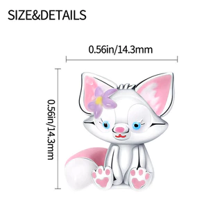 จี้เงิน 925 สำหรับสร้อยข้อมือ สไตล์การ์ตูน Kitty เพื่อสัตว์เลี้ยง