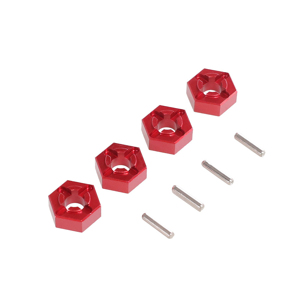 4pcs โลหะ 12 มม.ล้อ Hex Hub อะแดปเตอร์สําหรับ SCY 1/16 16101 16102 16103 JJRC RC รถอัพเกรดอะไหล่อุปกรณ์เสริม