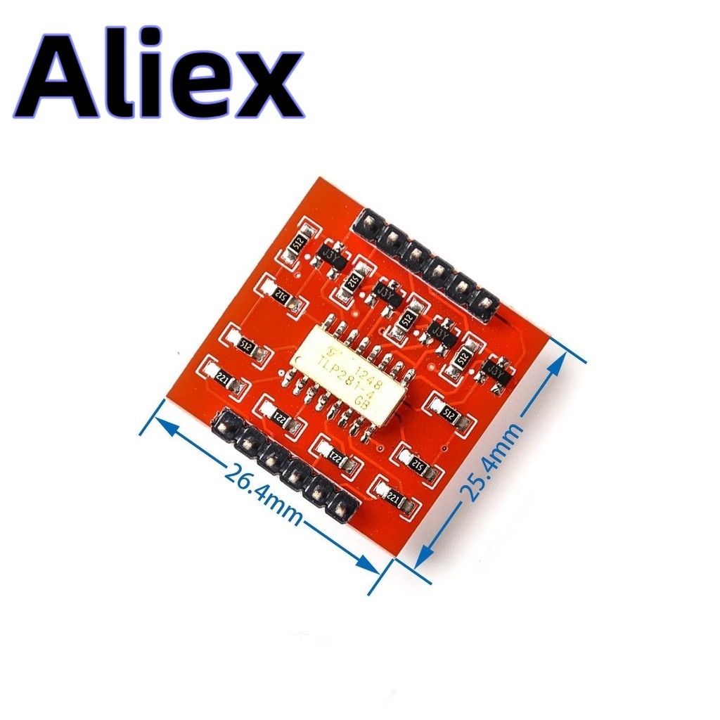 Tlp281 4 CH 4-Channel Opto-isulator IC โมดูลสําหรับ Arduino Expansion Board สูงและต่ําระดับ Optocoupler การแยก