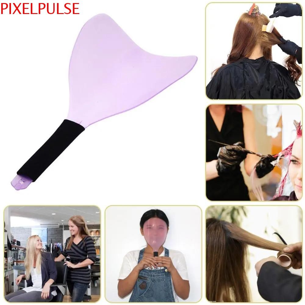 Pixelpulse หน้ากากตัดผม, หน้ากากสเปรย์ผมแบบใช้ซ้ําได้ Hairdressing Shield Cover, อุปกรณ์เสริมจัดแต่งทรงผมทนทานมือถือ Professional Hair Cutting Dyeing Protector Salon