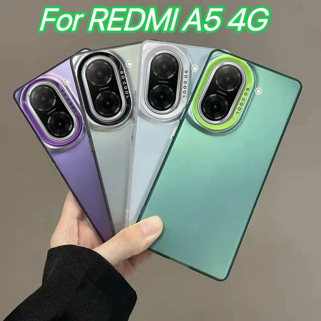เคสโปร่งแสง เรดหมี่ สำหรับ เสี่ยวมี่  For Redmi A5 4G / A3 For Redmi 14C/13C Poco C75 C65 เคสกันกระแทก เคสสีพื้นแบบเงา