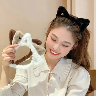 ใหม่แฟชั่นน่ารักหูแมวที่คาดผมหูแมวนุ่มที่คาดผมหูแมวเกาหลีที่เรียบง่ายแฟชั่นล้างหน้าเครื่องประดับผม G3293