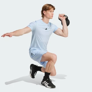 adidas Gym & Training Designed for Training Workout Tee Men Blue JX3284