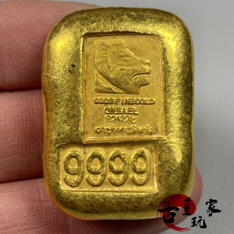 นักเก็ตทองคําที่เป็นของแข็งหายากในโลก หัวสิงโต 9999 ตํารวจ Solid Gold Nuggage Handed down Treasures 