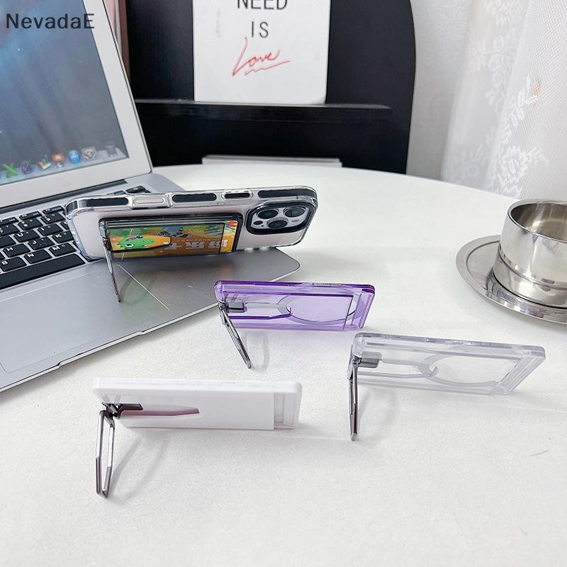ND ผู้ถือบัตรแม่เหล็กใสกระเป๋าสตางค์สําหรับ Magsafe IPhone 16 15 14 13 Pro Max พับที่วางโทรศัพท์ Macsafe ช่องใส่การ์ดกระเป๋า A