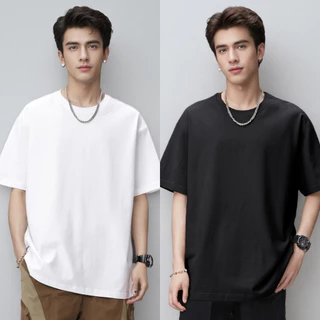 เสื้อยืดแขนสั้นผู้ชาย เสื้อยืดคอกลมสีพื้น คุณภาพดี​ ไม่ย้วย ไม่หด ไม่ต้องรีด ผ้านุ่มใส่สบาย ใส่ได้ทั้งชายและหญิง