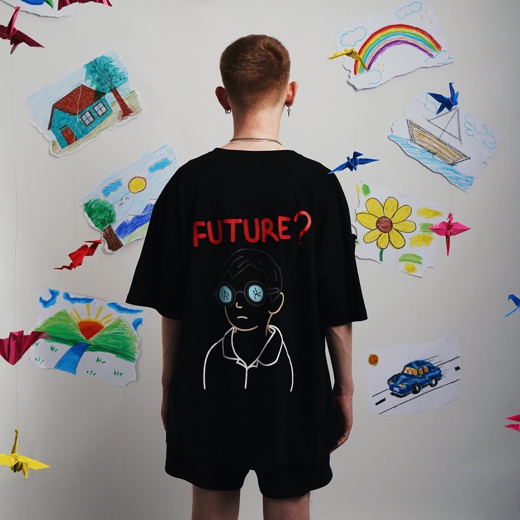 (EXO) Tagged - เสื้อยืด Hijack Oversize Victim วัยเด็ก