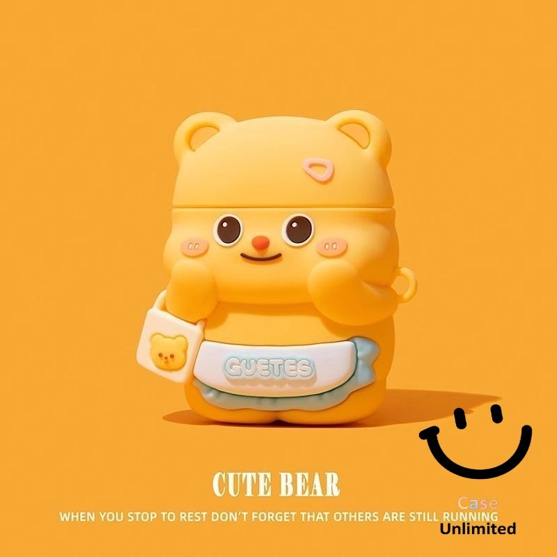 สําหรับ SoundCore K20i เคส Case เคสหูฟัง หมีเหลืองน่ารัก