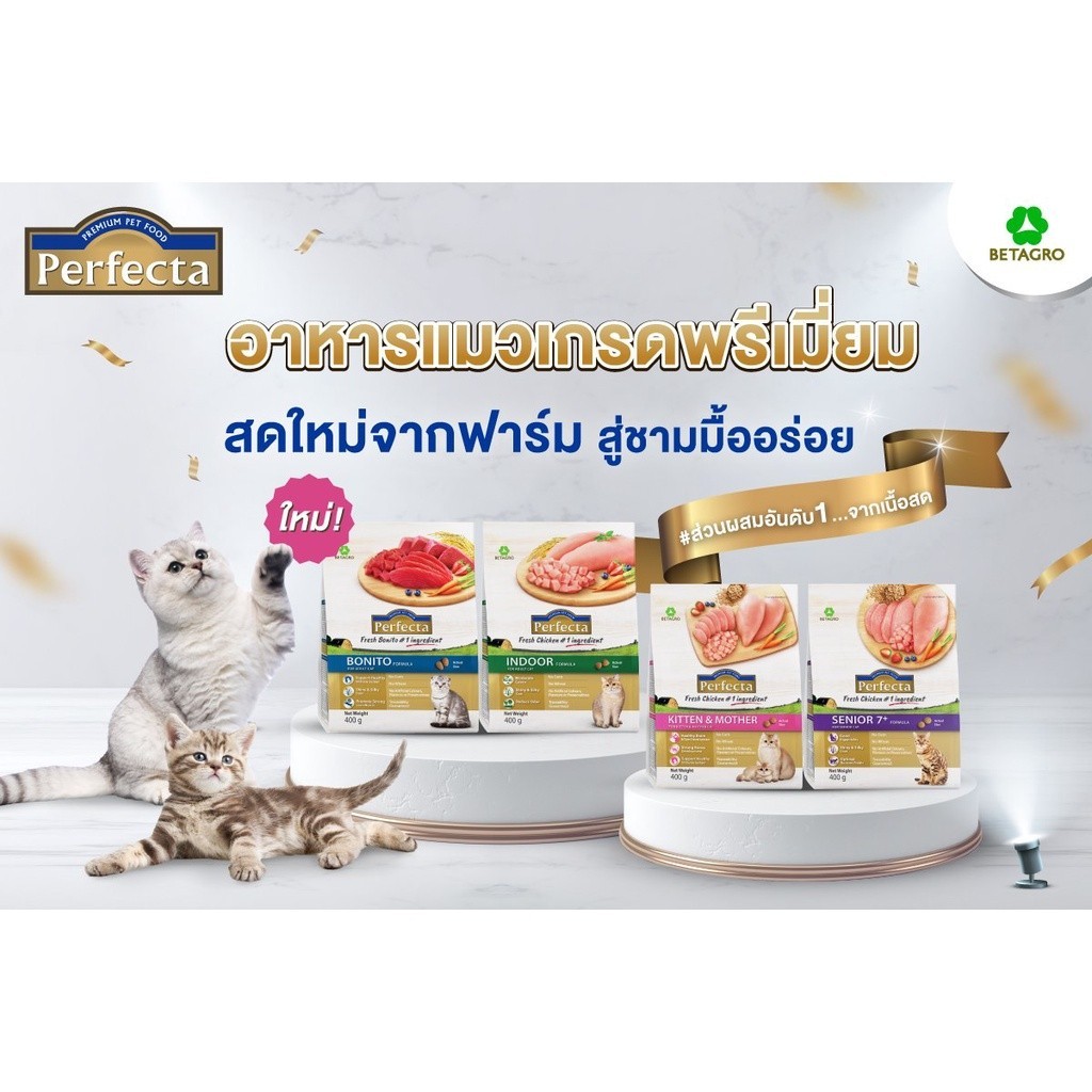 Perfecta เพอร์เฟคต้า อาหารแมวขนาด 400 กรัม - รูปที่ 2