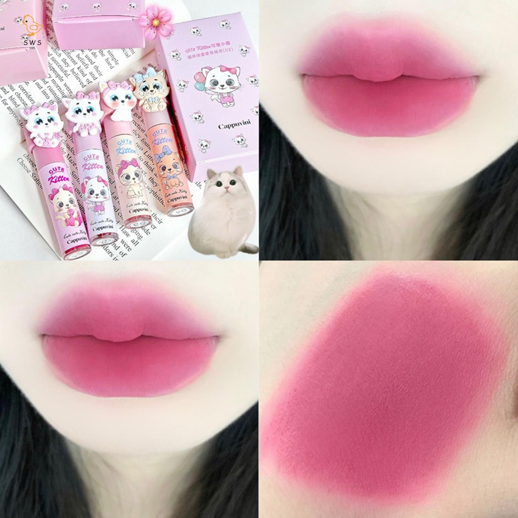 Smooth Matte Mud Soft Color Lipstick Moisturizing Full Coverage Revitalizing Lipstick สําหรับแต่งหน้าทุกวัน Professional ใช้