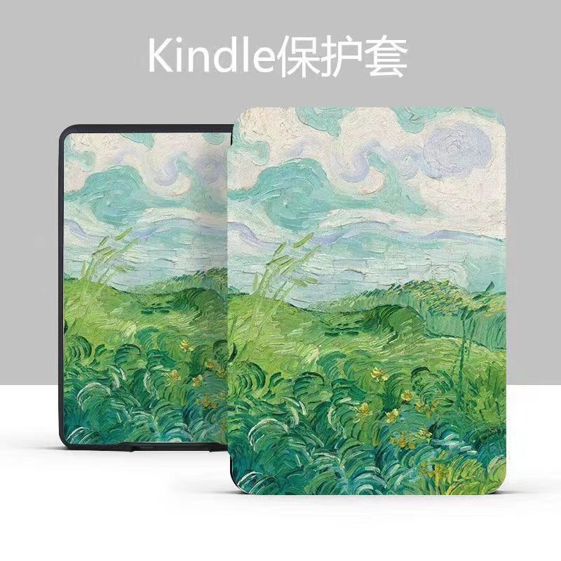 Kindle 11th2024 (RS23CV) 2022 (C2V2L3)/10th 2019 (J9G29R) 6 นิ้ว Sleep Wake-up Protective Case Grass