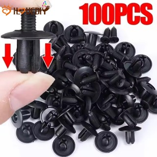 [AM3C]ตัวยึดดันตัวถังอัตโนมัติ 100 ชิ้น | 2 ซม.สีดํารถ Snap …