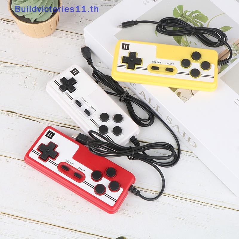Buildvictories11 1PCS ใหม่คลาสสิก Retro รุ่น Home Fc Plug-in คู่คอนโซลเกมมือถือ Handle TH