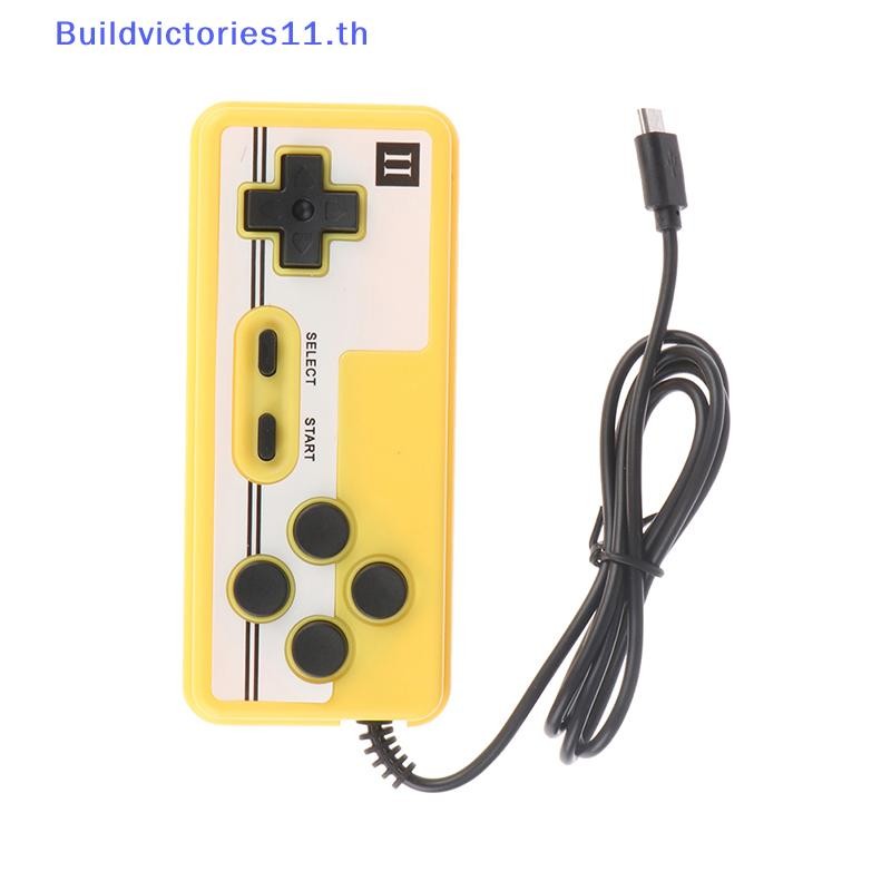Buildvictories11 1PCS ใหม่คลาสสิก Retro รุ่น Home Fc Plug-in คู่คอนโซลเกมมือถือ Handle TH