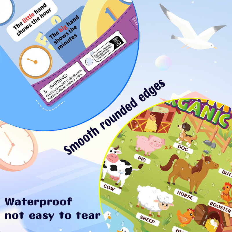 GeeToy 【รุ่นใหม่】สติกเกอร์ติดผนังการศึกษาชุด 16 ชิ้น รวมแผนภูมิการเรียนรู้ ตัวอักษรอังกฤษ ตัวเลข ของเล่นการศึกษาสำหรับเด็ก ราคา ถูกที่สุด ดีลบีเคเค แกลเลอรีภาพที่ 9