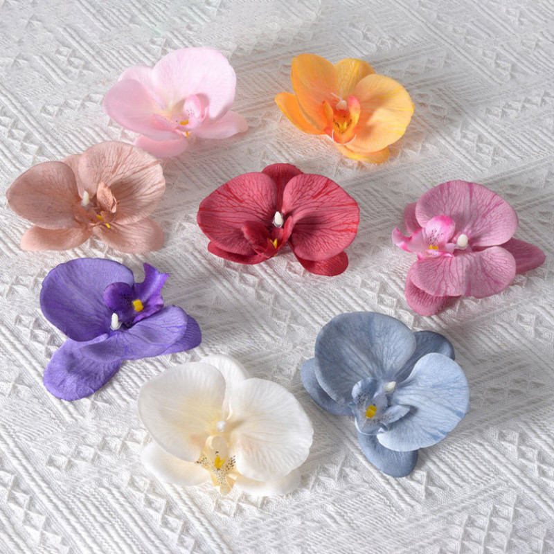 Phalaenopsis Pearl ประณีต Orchid เครื่องประดับผมผีเสื้อสําหรับจัดแต่งทรงผมอุปกรณ์เสริมหัวเข็มขัดรองเท้า