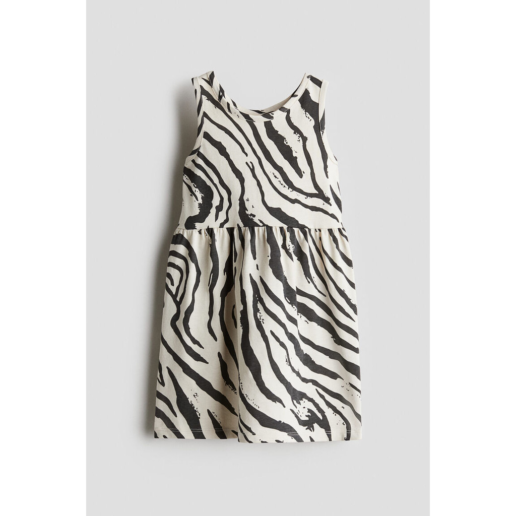 H&M(เอชแอนด์เอ็ม) ชุดเดรสผ้าฝ้ายลายพิมพ์ เด็กผู้หญิง 1157735_24 - รูปที่ 3