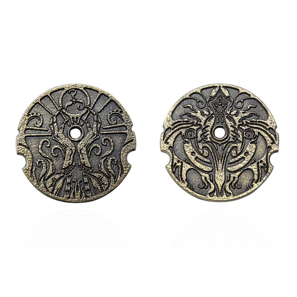 คลาสสิก Retro Cthulhu Hastur ตาเหรียญเกมกระดาน Props คอสเพลย์ผู้ชายผู้หญิงเครื่องประดับอุปกรณ์เสริม