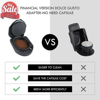อะแดปเตอร์แคปซูลแบบใช้ซ้ําได้ AF สําหรับแคปซูลกาแฟ Dolce Gusto แปลงเข้ากันได้ A