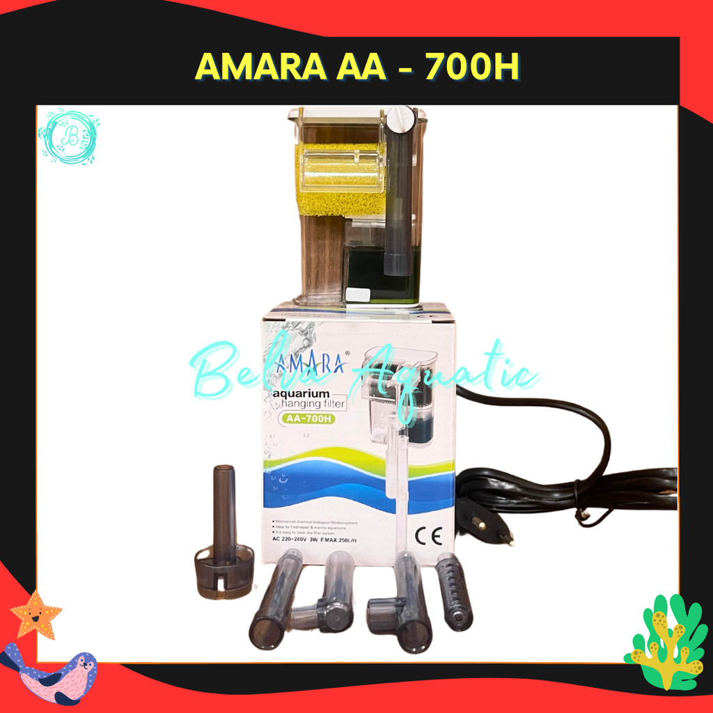 Amara AA 700h กรองแขวน Aquarium Hang On Amara 700h Aquascape