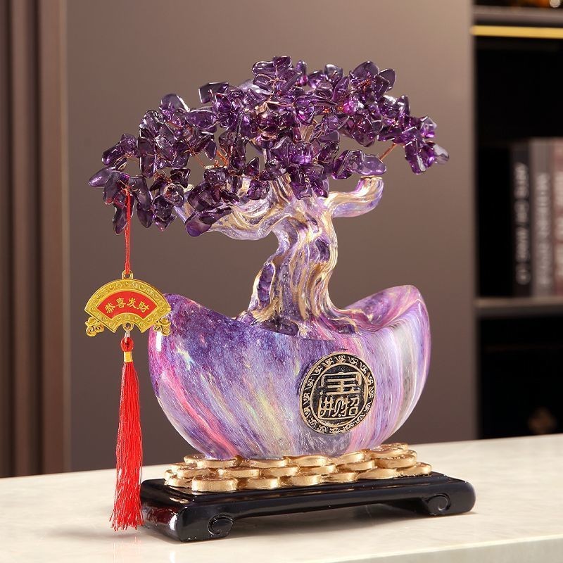 เปิดโชคลาภต้นไม้ต้นไม้เงินไม้ Lucky Ingot Gourd เครื่องประดับตกแต่งพิธีขึ้นบ้านใหม่ Joy ของขวัญบ้านใหม่ย้ายของขวัญ