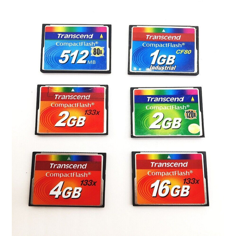 Transcend 128MB 256MB 512MB 1GB 2GB CompactFlash การ์ดอุตสาหกรรม CF การ์ดหน่วยความจํา CF การ์ด CF เก