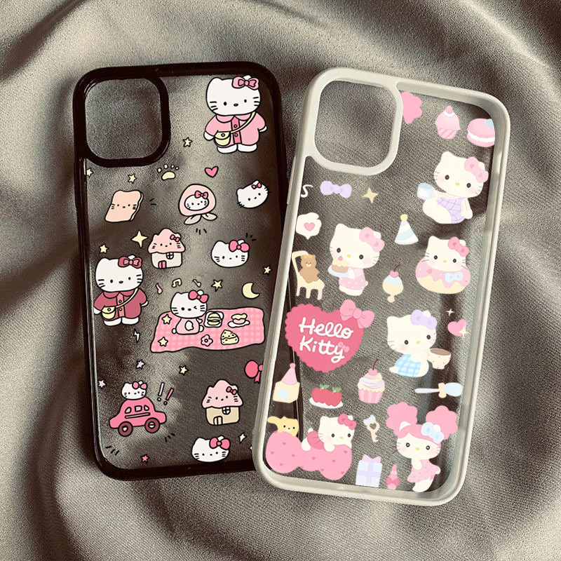 สําหรับiPhone 16 15 Pro Max 11 13 14 12 ProสําหรับiPhone 16e 7 8 Plus XS Max X XR SE2022 แมวสีชมพูBowknotซิลิโคนกันกระแทก