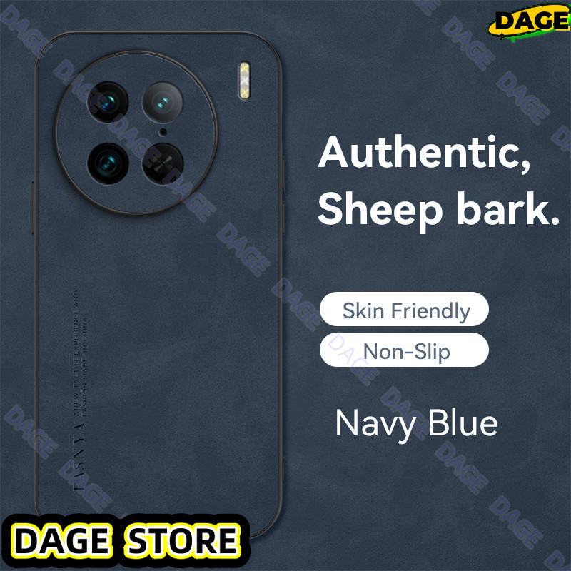 COD สําหรับ ViVO X90 X90Pro หนังนุ่มเคสโทรศัพท์แท้ป้องกันกล้องหรูหราแกะ Bark สําหรับ ViVO X90 Pro V2