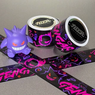 Graffiti อินเทรนด์เล่น Gengar Pokémon เทปเดสก์ท็อป DIY ตกแต่งไฟฟ้ารถกระเป๋าเดินทางกันน้ําสเก็ตบอร์ดสติกเกอร์-Niubaos Shop